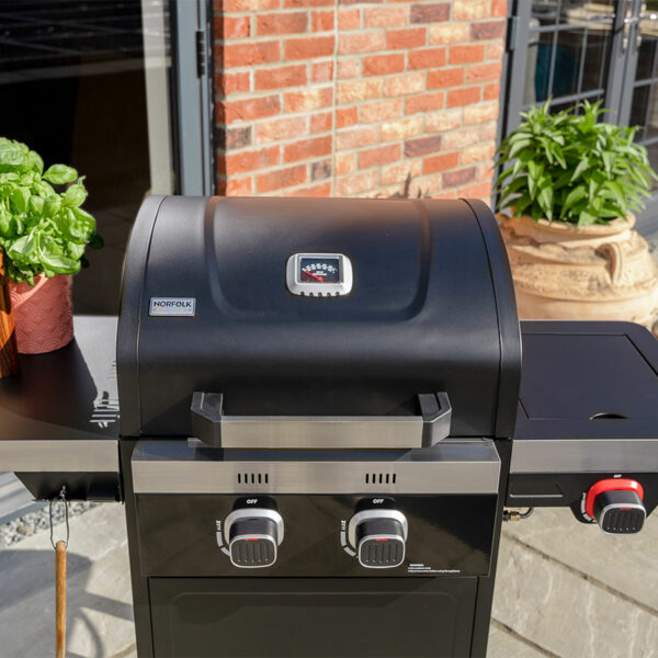 Black Vista 2 Burner Gas BBQ