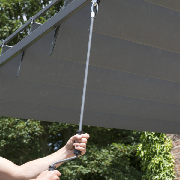 Pandora Leaf Pergola 3x3.6m | Grey