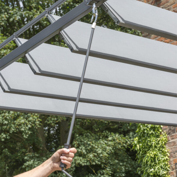 Pandora Leaf Pergola 3x3.6m | Grey