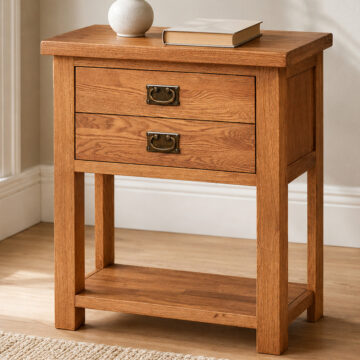 Nottingham Oak 1 Drawer Console Table