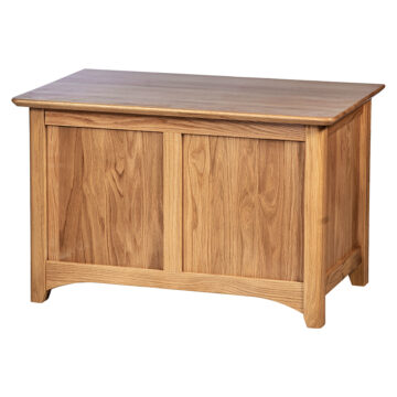 Wellington Oak Small Blanket Box | Assembled