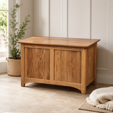 Wellington Oak Small Blanket Box