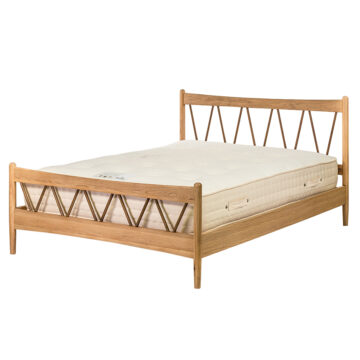 Utah Oak 4’6 High Foot End Double Bed
