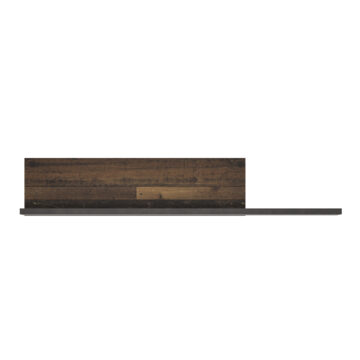 Ingles Wall Shelf 120cm | Walnut and Dark Matera Grey Finish