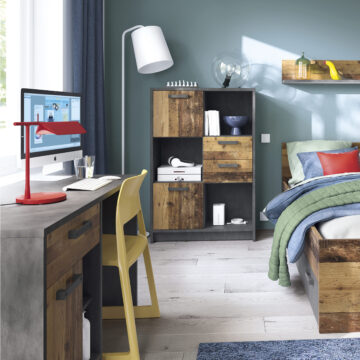 Ingles 3′ Single Bed | Walnut Finish