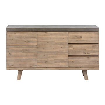 Brixton Grey 2 Door 3 Drawer Large Sideboard | Assembled