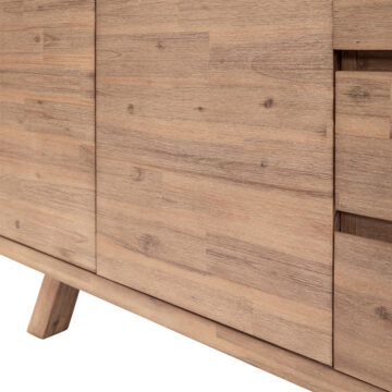Brixton Grey 2 Door 3 Drawer Large Sideboard | Assembled