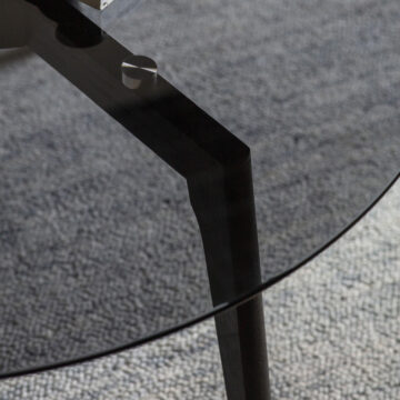 Blackwall Black Round Coffee Table