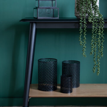 Leyton Black Console Table