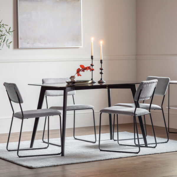 Blackwall Rectangle Dining Table | Black