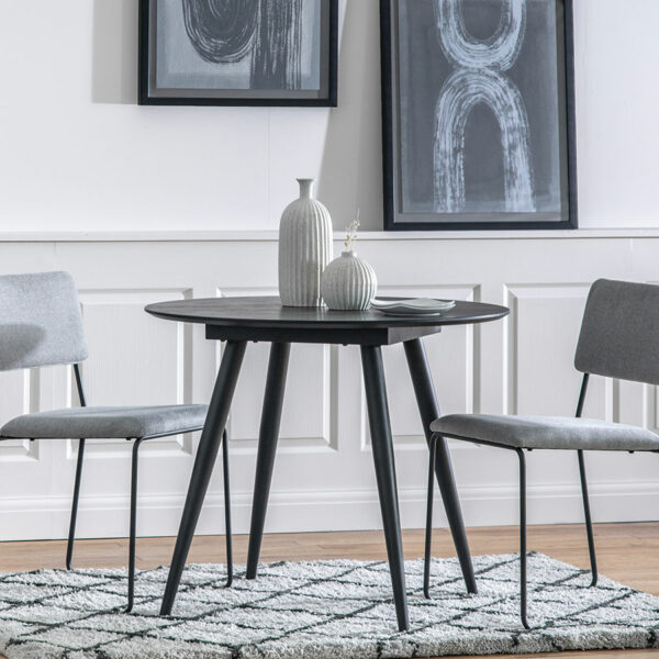 Rayners Round Dining Table | Black