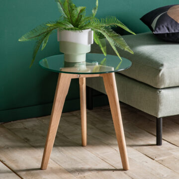 Blackwall Round Side Table | Oak