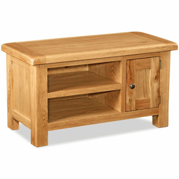 Salisbury Rustic Oak TV Stand | Wax Finish | Fully Assembled