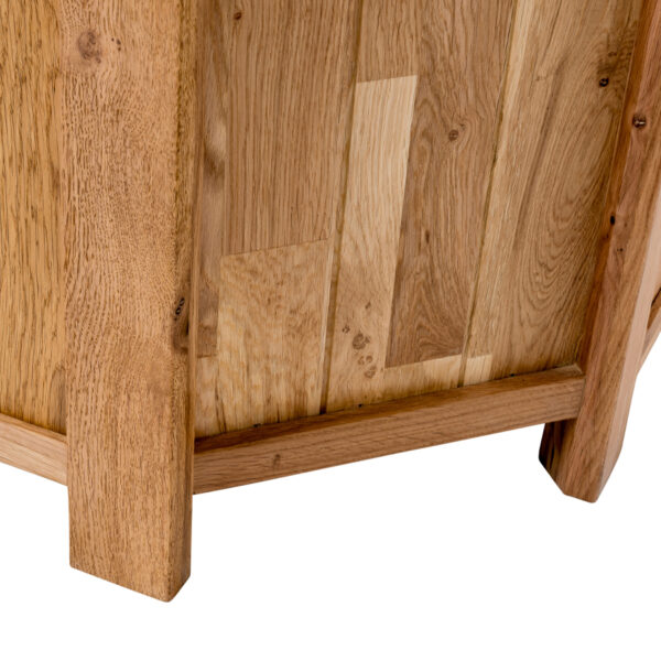 Nottingham Oak Corner TV Unit With Doors