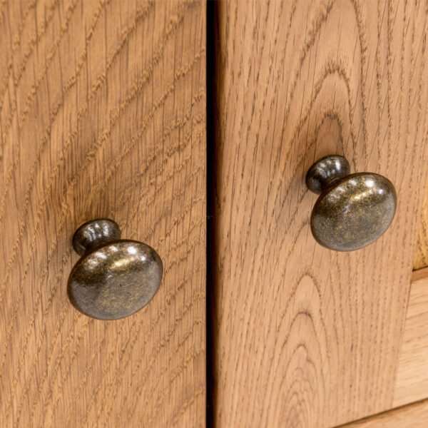 Nottingham Oak Corner TV Unit With Doors