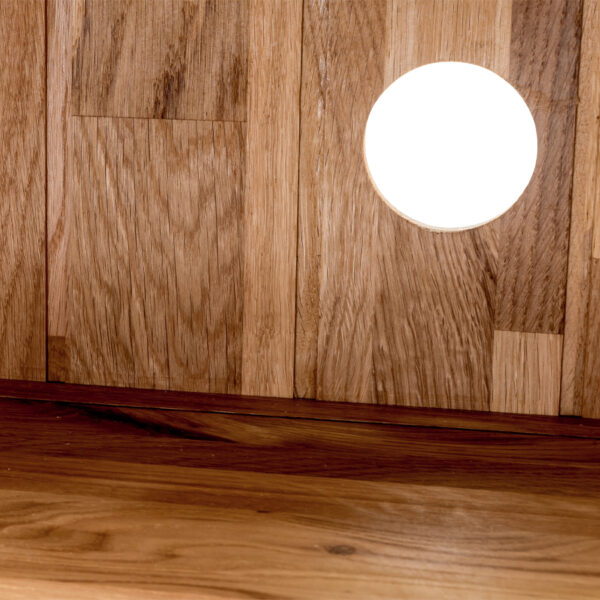 Nottingham Oak Corner TV Unit With Doors