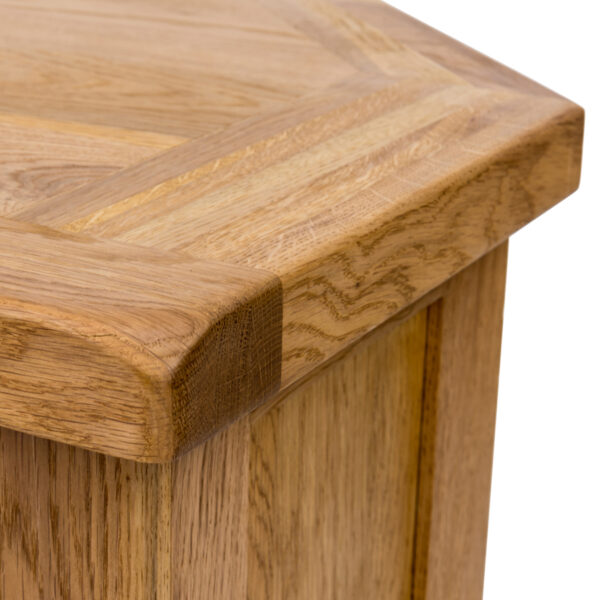 Nottingham Oak Corner TV Unit With Doors