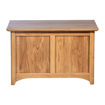 Wellington Oak Small Blanket Box | Assembled