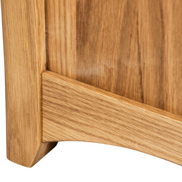Wellington Oak Small Blanket Box | Assembled