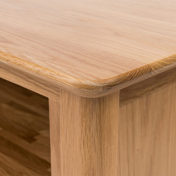 Wellington Oak Corner TV Unit With Doors