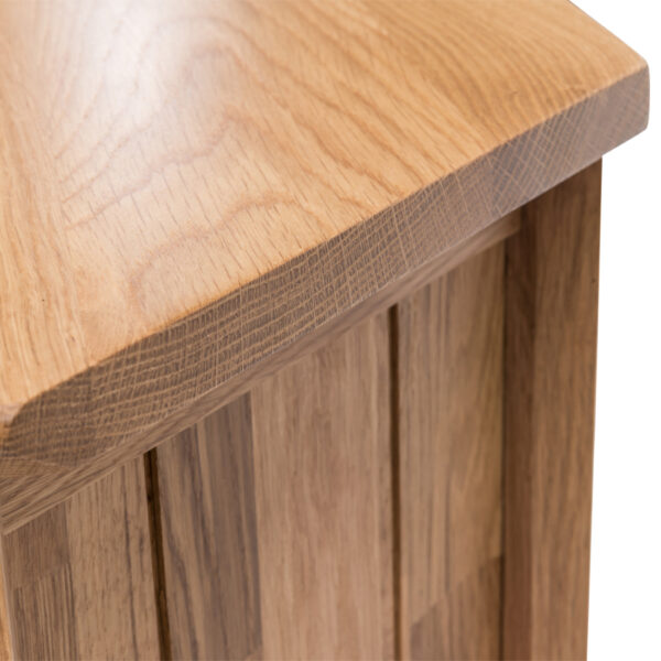 Wellington Oak Corner TV Unit With Doors