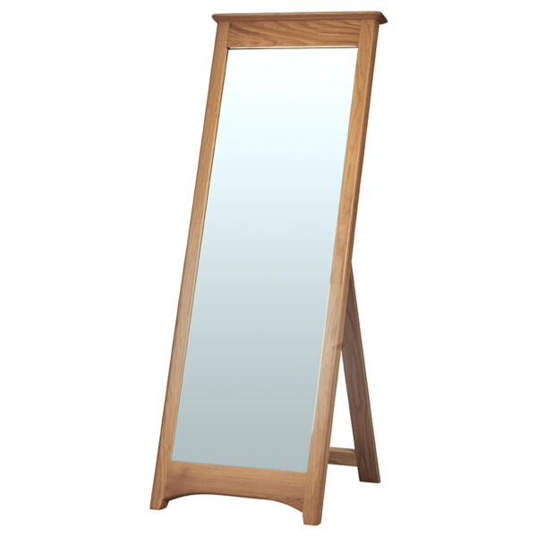 Wellington Oak Cheval Mirror