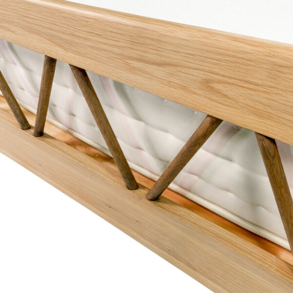Utah Oak High Foot End Double Bed