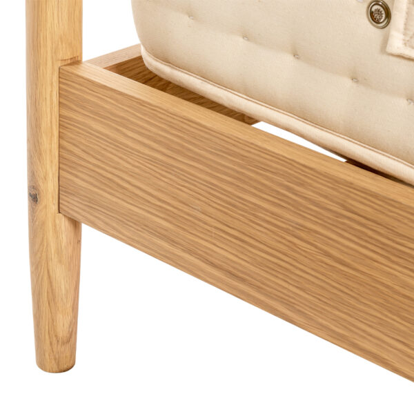 Utah Oak High Foot End Double Bed