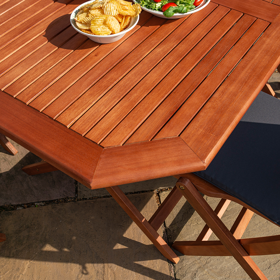 Oakworld Alfresco Plumley Timber Dining Set Oak World