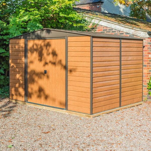 Oakworld Alfresco 10x12 Woodvale Metal Apex Shed With Floor