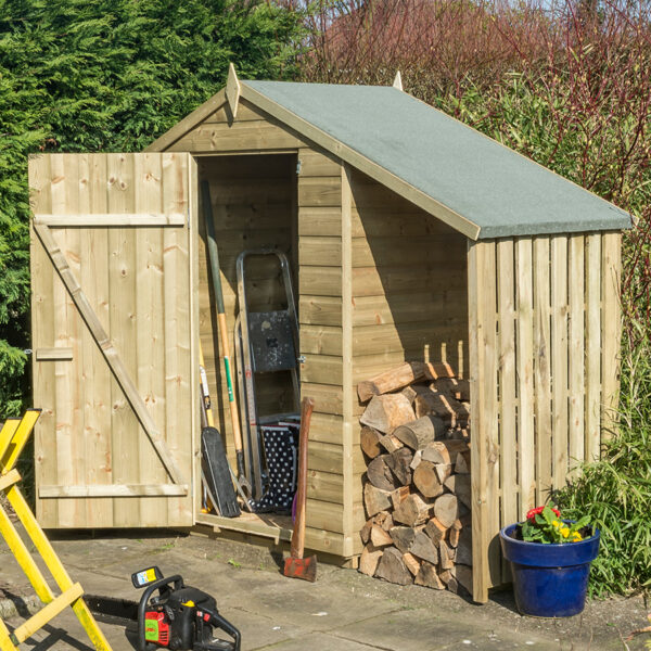 Oakworld Alfresco Oxford 4x3 Shed With Lean To