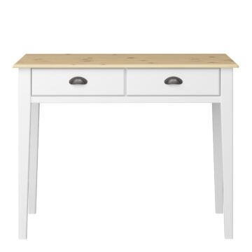 Louisiana White 2 Drawer Hall Table | Pine Top