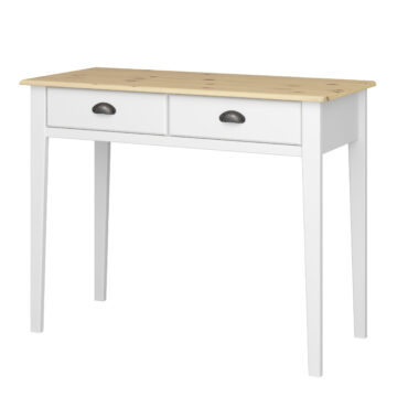 Louisiana White 2 Drawer Hall Table | Pine Top