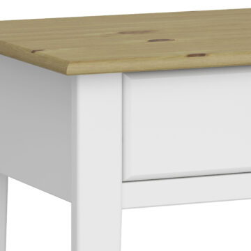 Louisiana White 2 Drawer Hall Table | Pine Top