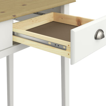 Louisiana White 2 Drawer Hall Table | Pine Top