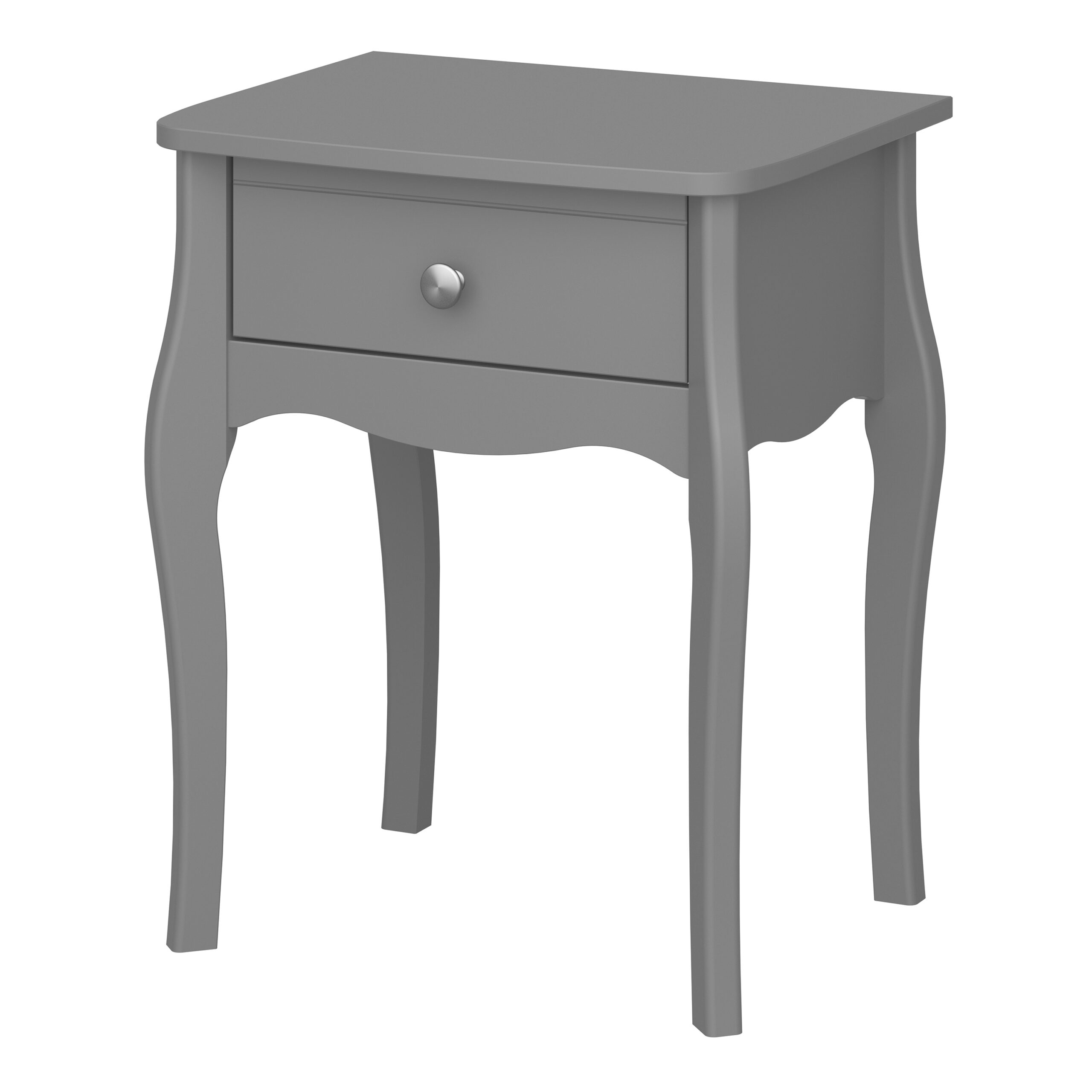 Hague Nightstand Grey Self Assembly Oak World