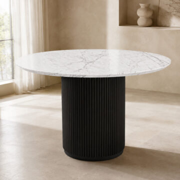 Eindhoven Round Dining Table | Charcoal Grey