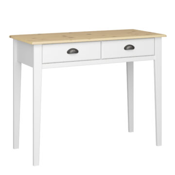 Louisiana White 2 Drawer Hall Table | Pine Top