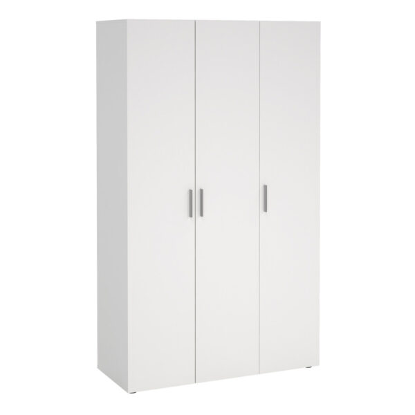 Rossi Wardrobe with 3 Doors | White | Self Assembly