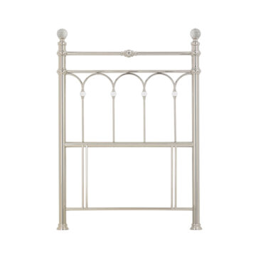 Natalia Shiny Nickel Headboard | Single