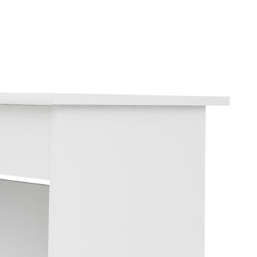 Ajax White 4 Drawer Desk | Handle Free Drawer