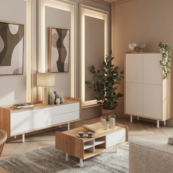 Heysham Coffee Table | White