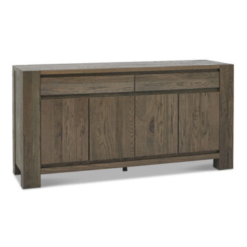 Watford Fumed Oak 4 Door 2 Drawer Wide Sideboard | Assembled
