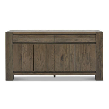 Watford Fumed Oak 4 Door 2 Drawer Wide Sideboard | Assembled