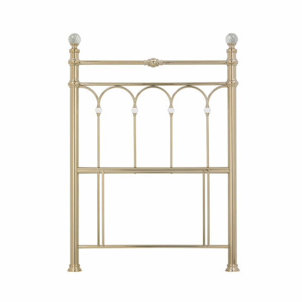 Natalia Champagne Brass Headboard | Single