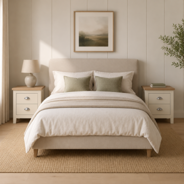 Leigh Cream Pair of 2 Drawer Bedsides