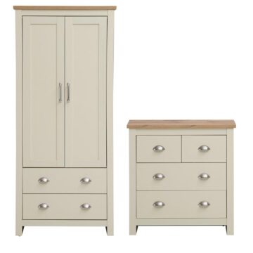 Leigh Cream 2 Piece Bedroom Set