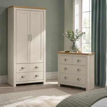 Leigh Cream 2 Piece Bedroom Set