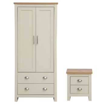 Leigh Cream 2 Piece Bedroom Set