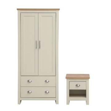 Leigh Cream 2 Piece Bedroom Set